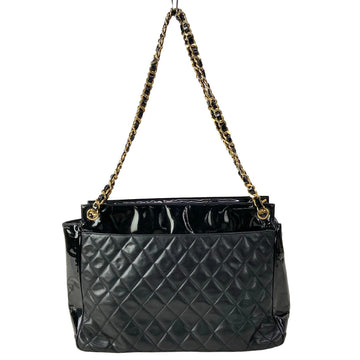 Chanel Matelasse Black Lambskin Patent
