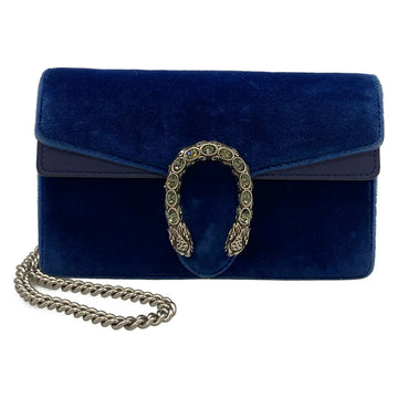 Gucci Dionysus Blue Velour Leather