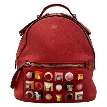 Fendi Mini Backpack Red Leather