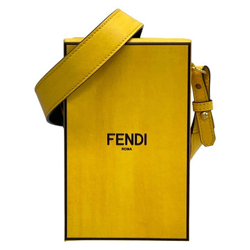 Fendi Pack Yellow Black Leather Shoulder