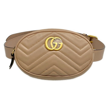 Gucci Gg Marmont Quilting Leather Belt