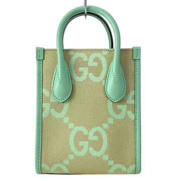 Gucci Jumbo Gg Beige Green Jacquard