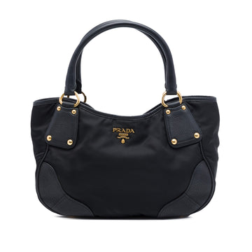 Prada Vitello Daino Trimmed Tessuto