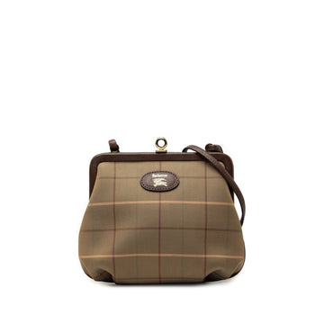 Burberry Vintage Check Canvas Kiss Lock