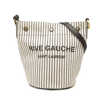 Saint Laurent Striped Canvas Rive Gauche