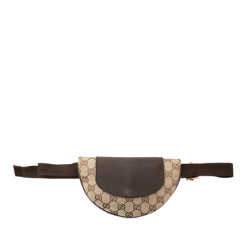 Gucci Gg Canvas Belt Bag Pre-Loved Beige