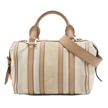 Burberry Suede Trimmed Canvas Nevinson