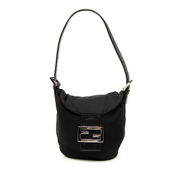 Fendi Nylon Handbag Pre-Loved Bag Black