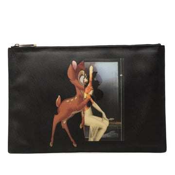 Givenchy Bambi Printed Leather Zip