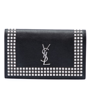 Saint Laurent Studded Leather Clutch