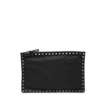 Valentino Nylon Rockstud Zip Pouch Pre-