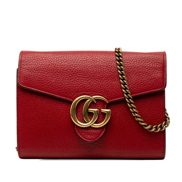 Gucci Gg Marmont Calfskin Wallet On
