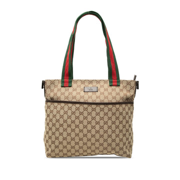 Gucci Gg Canvas Web Satchel Pre-Loved