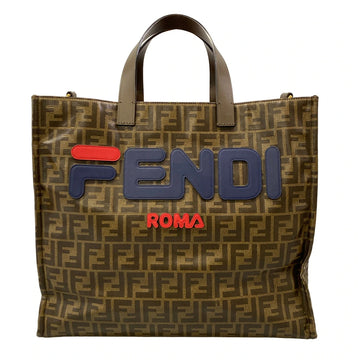 Fendi Mania Brown Red Multi Coated
