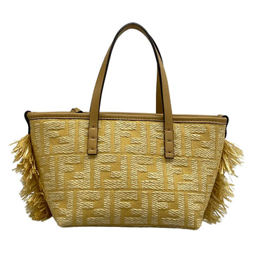 Fendi Zucca Print Roll Mini Beige Straw