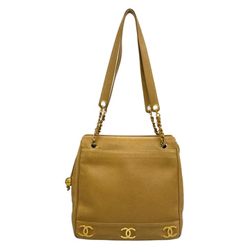 Chanel Triple Coco Beige Calfskin