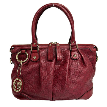 Gucci Sukey Shima Line Bordeaux Leather