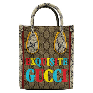 Gucci Gg Supreme Beige Dark Brown Multi