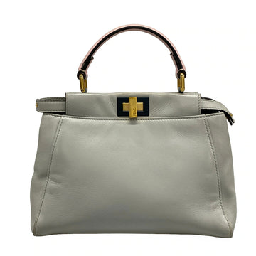 Fendi Peekaboo Iconic Small Light Gray