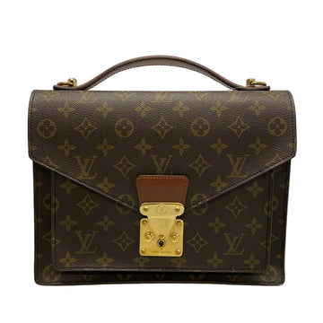 Louis Vuitton Monceau Handbag Canvas