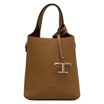 Tod's T Timeless Micro Brown Leather