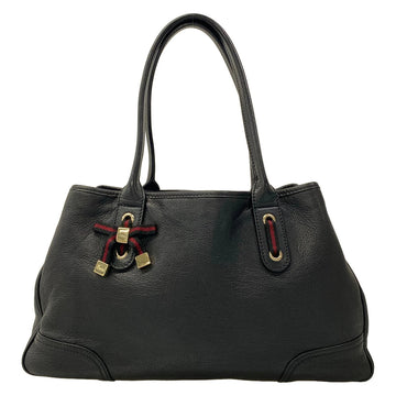 Gucci Princy Black Red Leather Women's