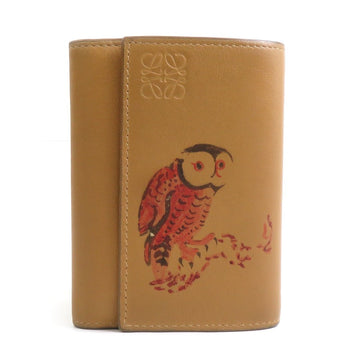 Loewe Trifold Wallet Brown Leather