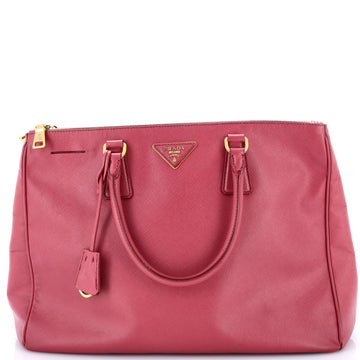 Prada Double Zip Lux Tote Saffiano
