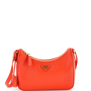 Prada Re-Edition Hobo Saffiano Leather