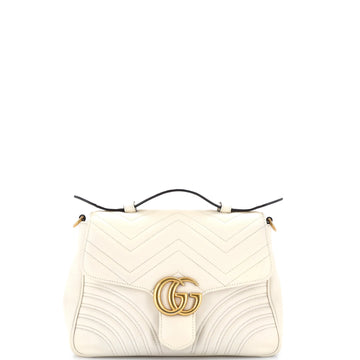 Gucci Gg Marmont Top Handle Flap Bag