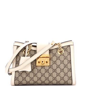 Gucci Padlock Chain Tote Gg Coated