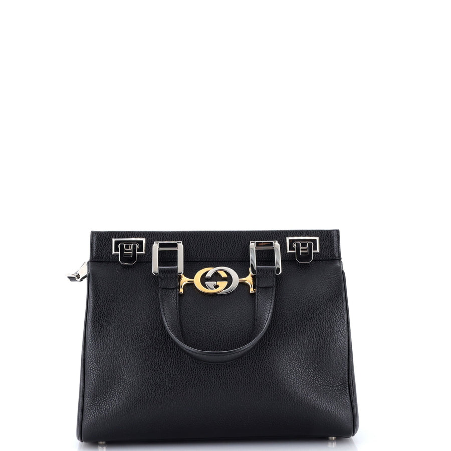 Gucci Zumi Top Handle Bag Leather Small
