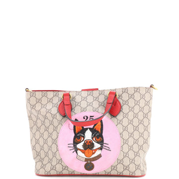 Gucci Convertible Soft Tote Gg Coated