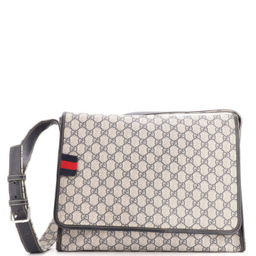 Gucci Web Loop Messenger Gg Coated