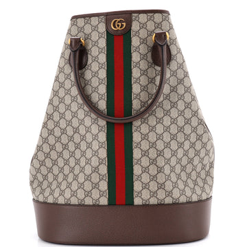 Gucci Savoy Duffle Bag Gg Coated Canvas