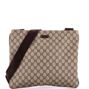 Gucci Zip Top Messenger Bag Gg Coated