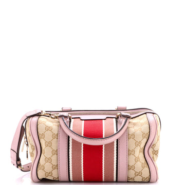 Gucci Vintage Web Boston Bag Gg Canvas
