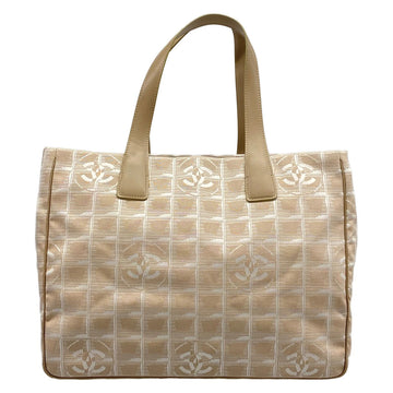 Chanel New Travel Line Tote Mm Beige