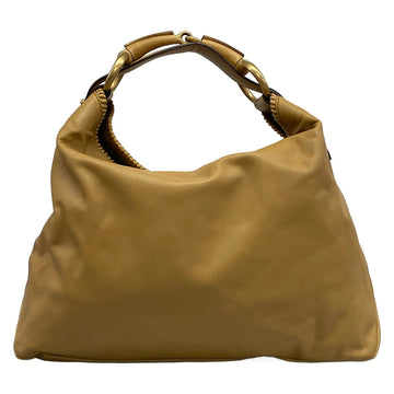 Gucci Horsebit Beige Leather Shoulder