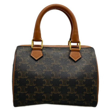 Celine Small Boston/Trionf Canvas Black