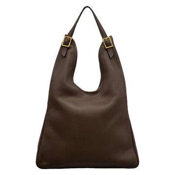 Hermes Masai Gm Dark Brown Togo Square M