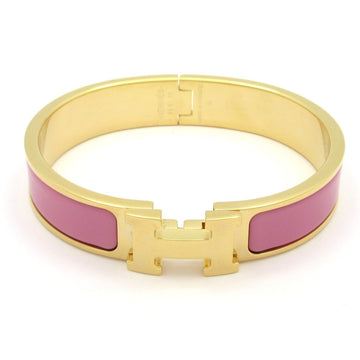 Hermes Clic H Gold Pink Hardware Bangle