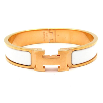 Hermes Clic H Rose Gold White Hardware