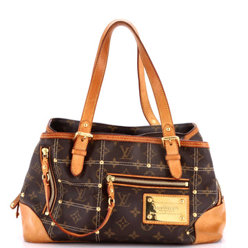 Louis Vuitton Riveting Handbag Canvas