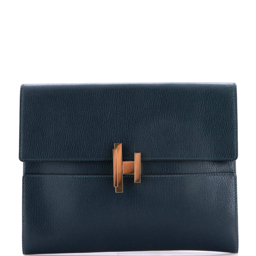 Hermes Cinhetic Clutch Chevre Chamkila