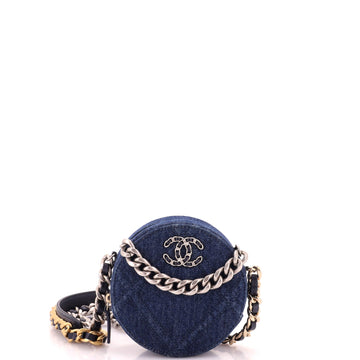 Chanel 19 Round Clutch With Chain