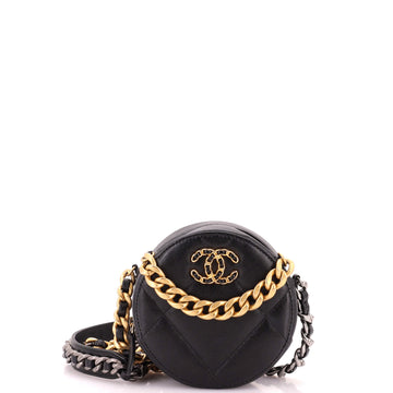Chanel 19 Round Clutch With Chain