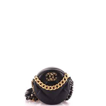 Chanel 19 Round Clutch With Chain
