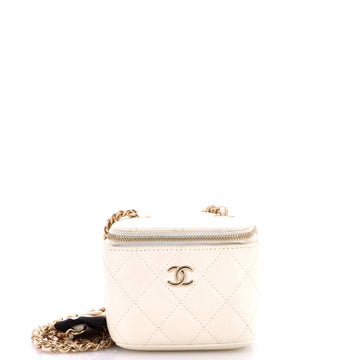 Chanel Camellia Bow Vanity Case With