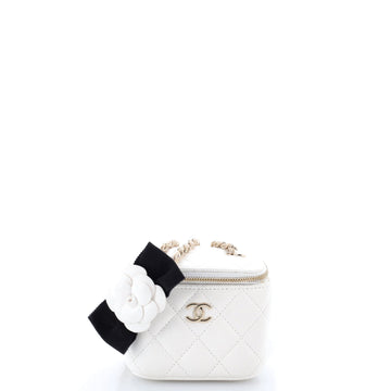 Chanel Camellia Bow Vanity Case With